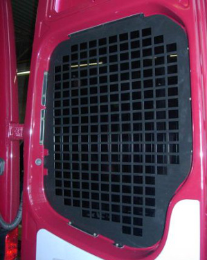 Fensterschutzgitter für Iveco Daily, Bj. ab 2014, Flachdach H1, für Fahrzeuge mit Hecktüren