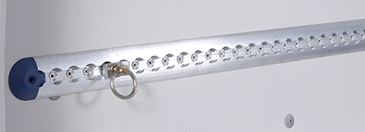 Zurrschienen-Set für Opel Movano, Bj. ab 2010, Radstand 3682mm, Gesamtlänge 6198mm, Heckantrieb, Schiebetür rechts