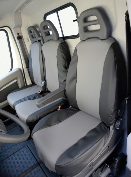 Sitzbezug für Mercedes-Benz Sprinter, Bj. 2006-2018, aus Kunstleder, Doppelbank vorn