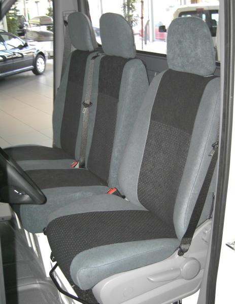 Sitzbezug für Volkswagen T5 Multivan, Bj. 2009-2015, Alcanta, Dreierbank 3. Reihe