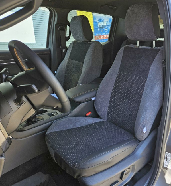 Sitzbezug für Ford Ranger XL/XLT, Bj. 2016-2023, Alcanta, Einzelsitz (Beifahrersitz) mit Seitenairbag
