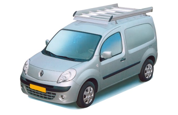 Dachgepäckträger aus Aluminium für Renault Kangoo, Bj. 2008-2021, Radstand 2697mm, mit Heckklappe, ohne Dachklappe