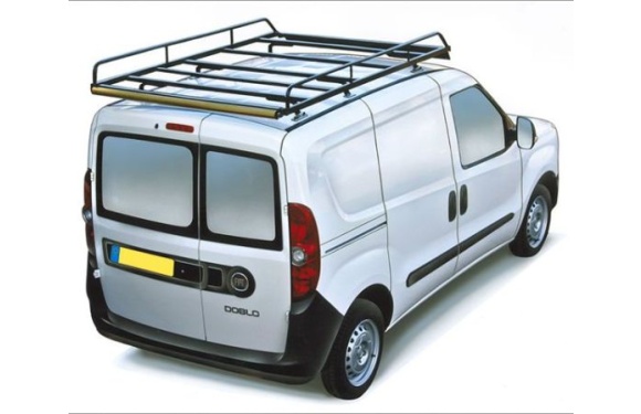 Dachgepäckträger aus Stahl für Fiat Doblo Maxi, Bj. ab 2010, Radstand 3105mm, Normaldach, mit Heckklappe
