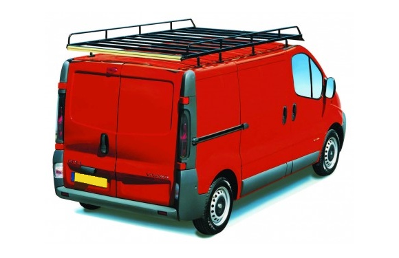 Dachgepäckträger aus Stahl für Opel Vivaro, Bj. 2001-2014, Radstand 3098mm, Hochdach, L1/H2