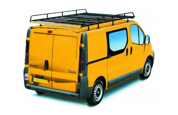 Dachgepäckträger aus Stahl für Renault Trafic, Bj. 2001-2014, Radstand 3098mm, Hochdach, L1/H2