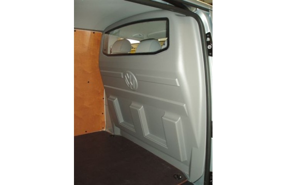 Trennwand mit Fenster für Volkswagen T5, Bj. 2003-2015, für Normal- und Hochdach, aus ABS-Kunststoff stoffbezogen