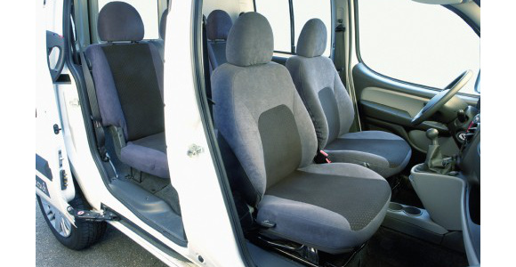 Sitzbezug für Fiat Doblo, Bj. 2001-2010, Alcanta, Einzelsitz (Fahrersitz) mit Seitenairbag