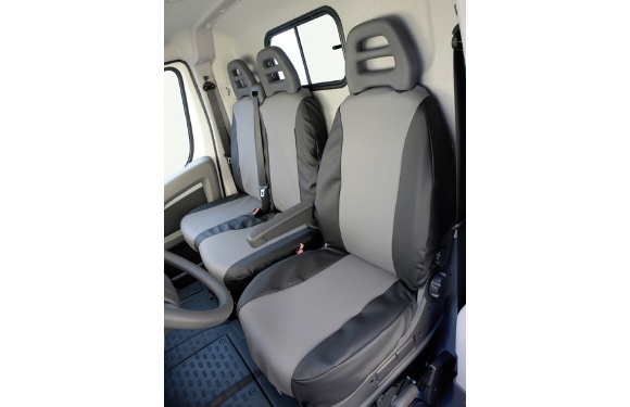 Sitzbezug für Opel Combo, Bj. 2011-2018, aus Kunstleder, Einzelsitz (Fahrersitz) mit Seitenairbag