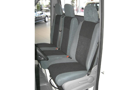 Sitzbezug für Volkswagen T5 Transporter & Caravelle, Bj. 2003-2009, Alcanta, Doppelbank 2. Reihe