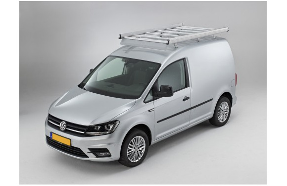 Dachgepäckträger aus Aluminium für Volkswagen Caddy, Bj. ab 2015, Radstand 2682mm, mit Heckklappe