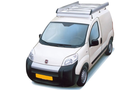 Dachgepäckträger aus Aluminium für Fiat Fiorino, Bj. ab 2008, Radstand 2513mm, Normaldach, mit Hecktüren