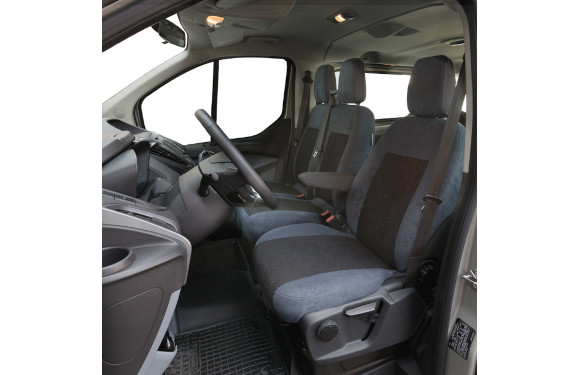 Sitzbezug für Ford Custom, Bj. ab 2012, Alcanta, Einzelsitz (Fahrer- oder Beifahrersitz) ohne Seitenairbag