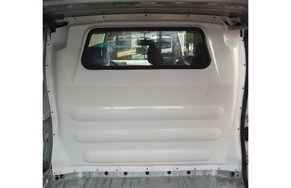 Trennwand mit Fenster für Renault Trafic, Bj. 2001-2014, für Normal- und Hochdach, aus Polyester stoffbezogen