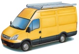 Dachgepäckträger aus Aluminium für Iveco Daily, Bj. 2000-2014, Radstand 3000mm, Laderaumvolumen 9m³