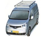 Dachgepäckträger aus Aluminium für Nissan NV200, Bj. ab 2009, Radstand 2725mm, Normaldach, mit Heckklappe