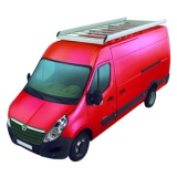 Dachgepäckträger aus Aluminium für Opel Movano, Bj. ab 2010, Radstand 3182mm, Gesamtlänge 5048mm, Frontantrieb, Normaldach, L1/H1, inkl. Befestigungsschienen