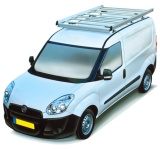 Dachgepäckträger aus Aluminium für Fiat Doblo Maxi, Bj. 2010-2022, Radstand 3105mm, Normaldach, mit Hecktüren