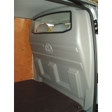 Trennwand ohne Fenster für Volkswagen T5, Bj. 2003-2015, für Normal- und Hochdach, aus ABS-Kunststoff