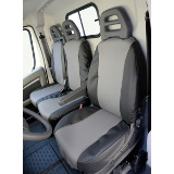 Sitzbezug für Fiat Doblo, Bj. 2010-2022, aus Kunstleder, Einzelsitz (Fahrersitz) mit Seitenairbag