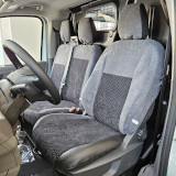 Sitzbezug für Volkswagen Transporter, Bj. ab 2024, Alcanta, Doppelbank vorn ohne Seitenairbag