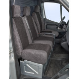 Sitzbezug für Mercedes-Benz Sprinter, Bj. ab 2018, aus Kunstleder, Doppelbank vorn mit Seitenairbag