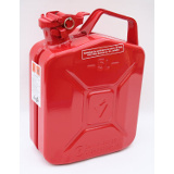 Benzinkanister, 5 Liter, Metall, feuerrot