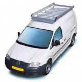 Dachgepäckträger aus Aluminium für Volkswagen Caddy, Bj. 2003-2015, Radstand 2682mm, ohne Dachklappe, mit Hecktüren
