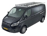 Dachgepäckträger aus Aluminium für Ford Custom, Bj. ab 2012, Radstand 2933mm, Hochdach, mit Hecktüren