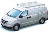 Dachgepäckträger aus Aluminium für Hyundai H1, Bj. ab 2008, Radstand 3200mm, Normaldach, mit Hecktüren