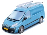 Dachgepäckträger aus Aluminium für Citroen Jumpy, Bj. 2007-2016, Radstand 3000mm, Normaldach, mit Hecktüren
