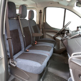 Sitzbezug für Ford Custom, Bj. 2012-2022, Alcanta, Doppelbank vorn ohne Seitenairbag