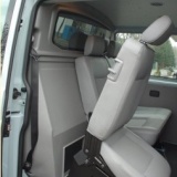 Trennwand mit Fenster (C-Säule) für Volkswagen T5, Bj. 2003-2015, Normaldach, Schiebetür rechts, aus ABS-Kunststoff