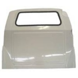 Trennwand mit Fenster für Ford Transit, Bj. 2000-2014, für Normal- und Hochdach, aus Polyester stoffbezogen