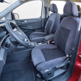 Sitzbezüge Schonbezüge für VW Caddy III Kombi schwarz-weiss V15